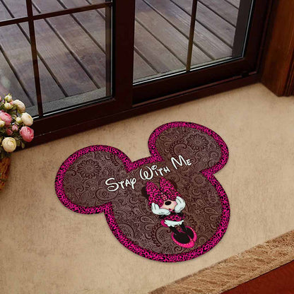 Stay With Me - Mouse Shaped Doormat