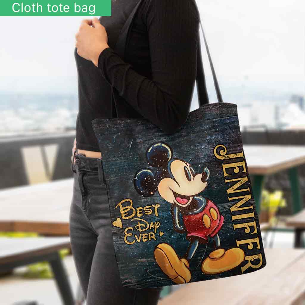 Magical Mouse Ears Best Day Ever - Personalized Mouse Tote Bag