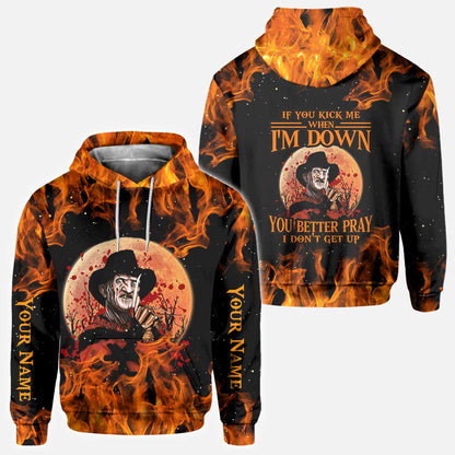 If You Kick Me - Personalized Halloween Sweet Dreams All Over T-shirt and Hoodie