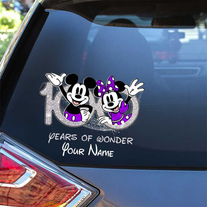 100 Years Of Wonder 1 - Personalized Mouse Decal Full