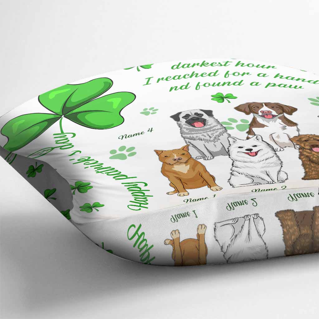 Irish Dog Is My Lucky Charm - Personalized Patrick's Day Throw Pillow