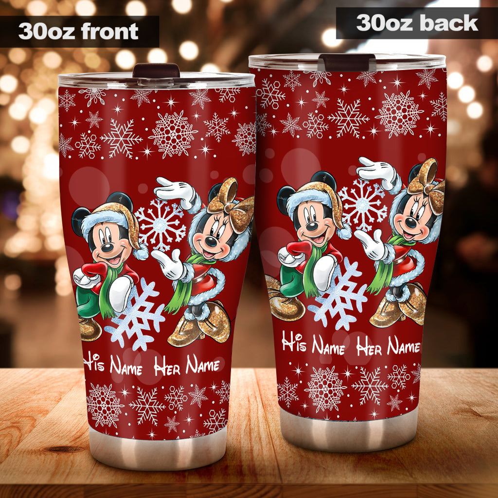 You & Me - Personalized Christmas Mouse Tumbler