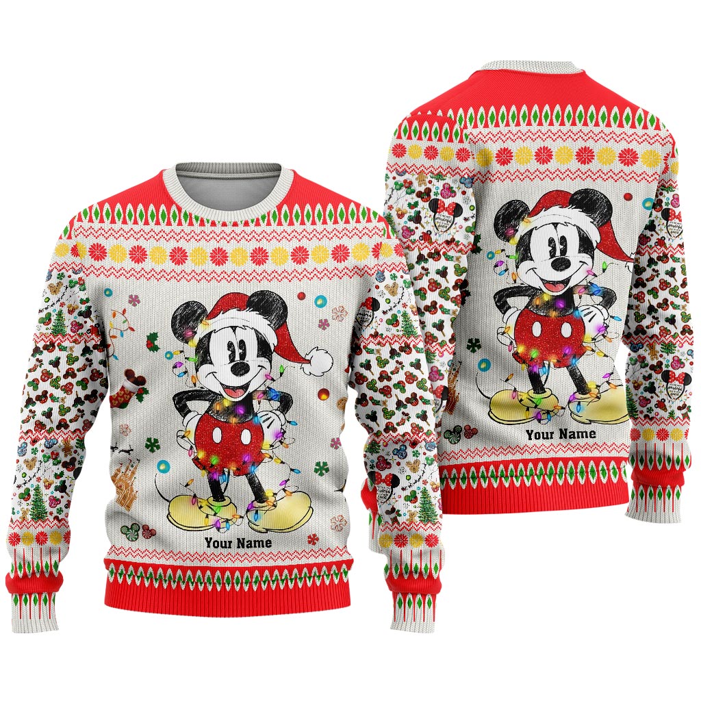 Merry Christmas - Personalized Christmas Mouse Sweater
