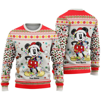 Merry Christmas - Personalized Christmas Mouse Sweater
