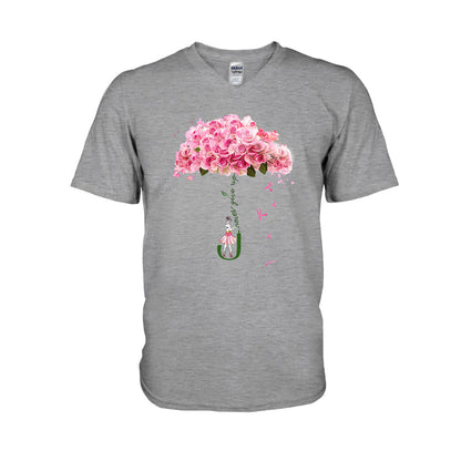 Never Give Up - Breast Cancer Awareness T-shirt and Hoodie