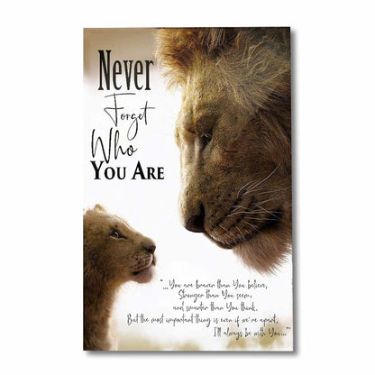 Never Forget Who You Are, My Lion Son - Family Poster 0921
