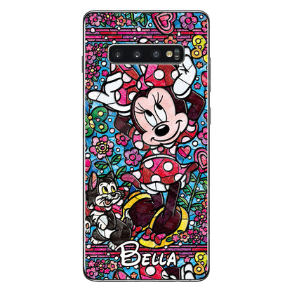 Stained Glass Mouse - Personalized Mouse Phone case