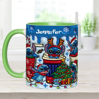 Merry Christmas - Personalized Ohana Accent Mug