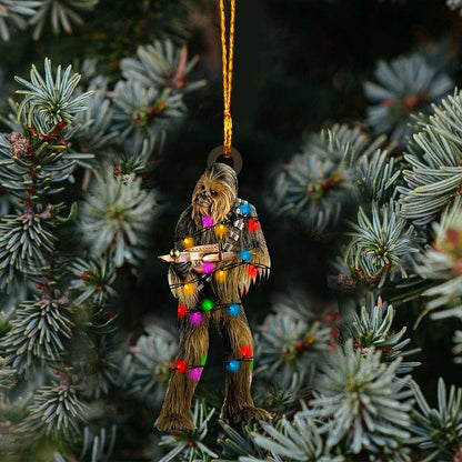 Chewbacca - Christmas The Force Ornament (Printed On Both Sides)