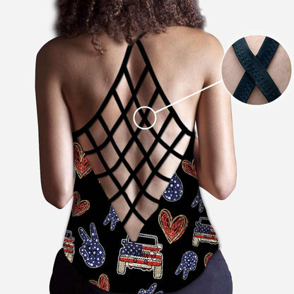 Wander Woman - Independence Day Car Cross Tank Top