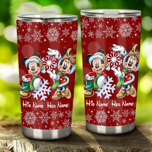 You & Me - Personalized Christmas Mouse Tumbler