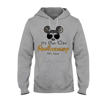 It's Our Anniversary - Personalized Mouse T-shirt and Hoodie