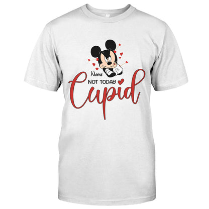 Not Today Cupid - Personalized Valentine Mouse T-shirt and Hoodie