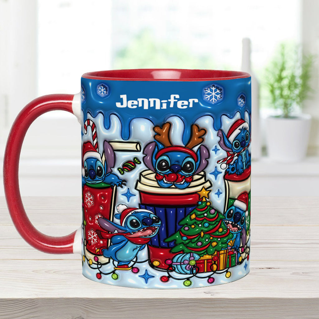 Merry Christmas - Personalized Ohana Accent Mug
