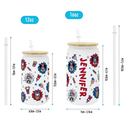 Mouse Ears - Personalized Mouse Can Glass