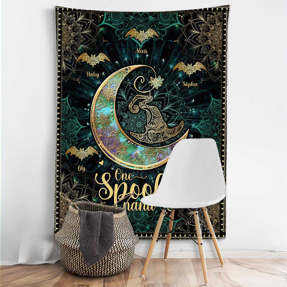 One Spooky Nana - Personalized Halloween Grandma Wall Tapestry