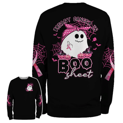 Breast Cancer Is Boo Sheet - Breast Cancer Awareness All Over T-shirt and Hoodie 0822