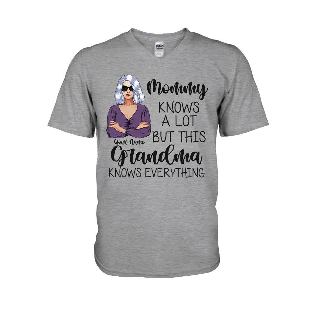 Grandma Knows Everything - Personalized Mother's Day T-shirt and Hoodie