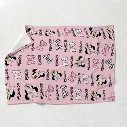 Lovely Mouse Ears - Personalized Mouse Blanket