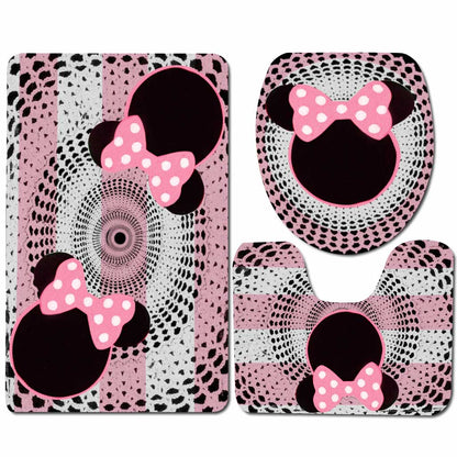 Dreamflum Mouse Ears - 3 Pieces Bathroom Mats Set