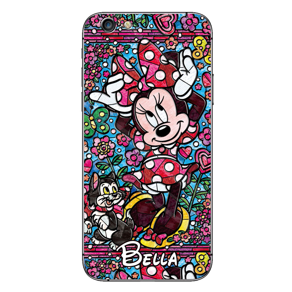 Stained Glass Mouse - Personalized Mouse Phone case