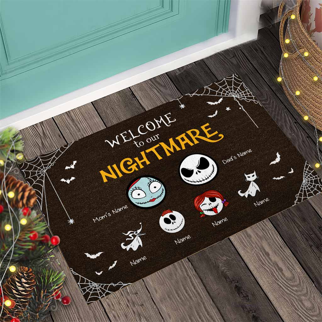 Welcome To Our Nightmare - Personalized Doormat 102021
