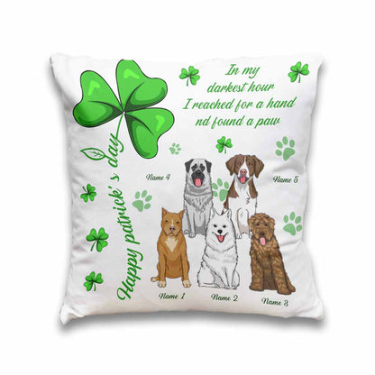 Irish Dog Is My Lucky Charm - Personalized Patrick's Day Throw Pillow