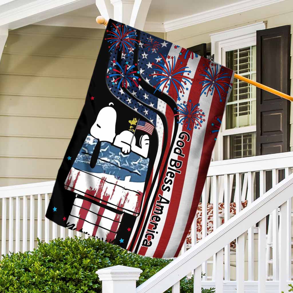 One Nation Under God - Personalized Independence Day House Flag