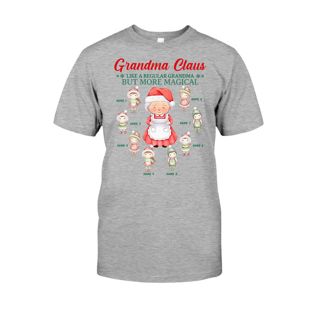 Grandma Claus - Personalized Christmas Grandma T-shirt and Hoodie
