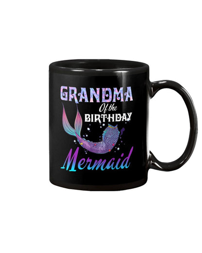 Grandma Of The Birthday Mermaid - Grandma Mug 0921