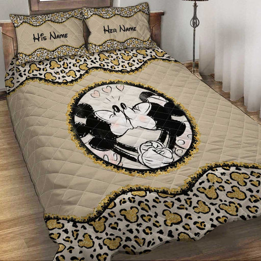 Magic Couple - Personalized Couple Mouse Quilt Set