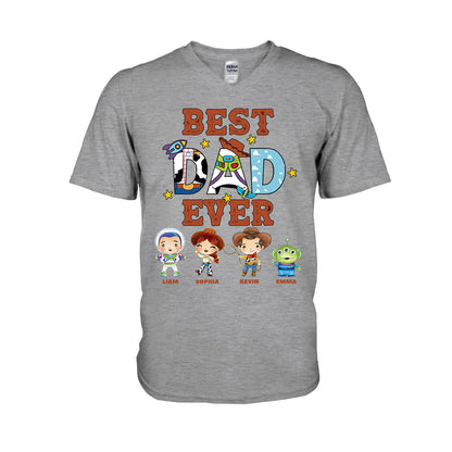 Best Dad Ever - Personalized Mouse T-shirt and Hoodie