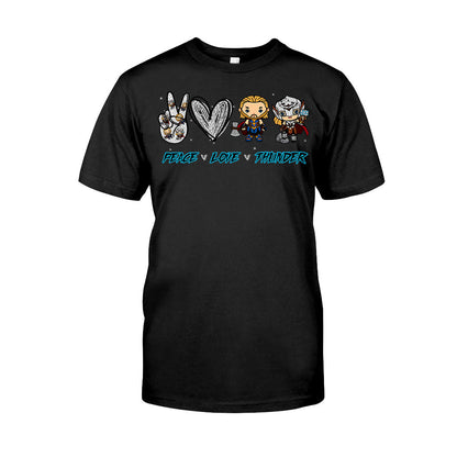 Peace Love Thunder - T-shirt and Hoodie