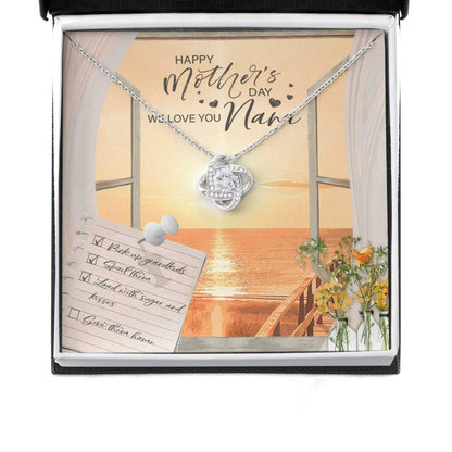 Gift For Your Loving Grandma On Mother's Day - Grandma Love Knot Necklace 0921