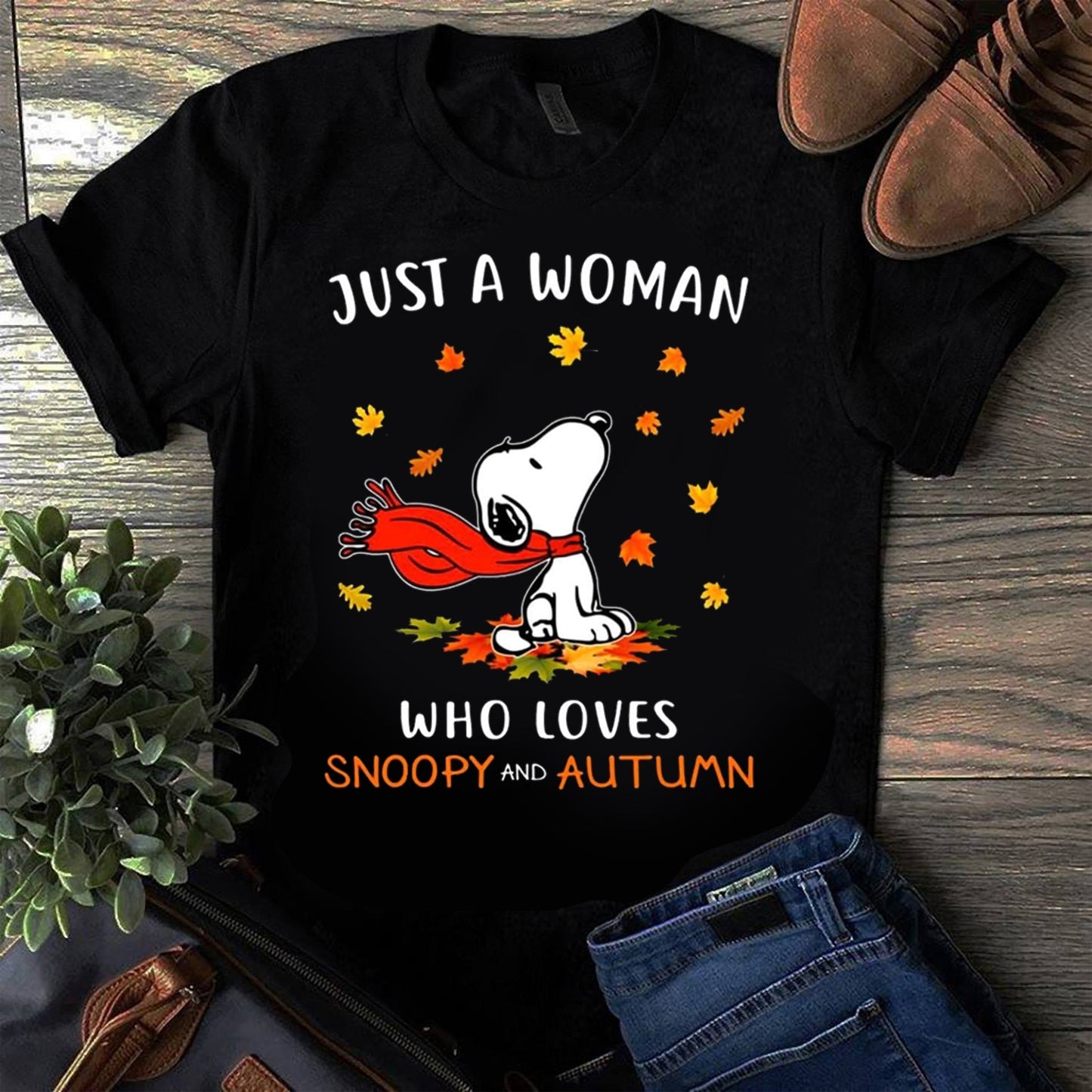 Just A Woman Who Loves Autumn T-shirt and Hoodie 0823