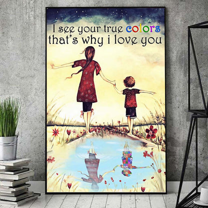 I Love Someone With Autism - Autism Awareness Poster 112021