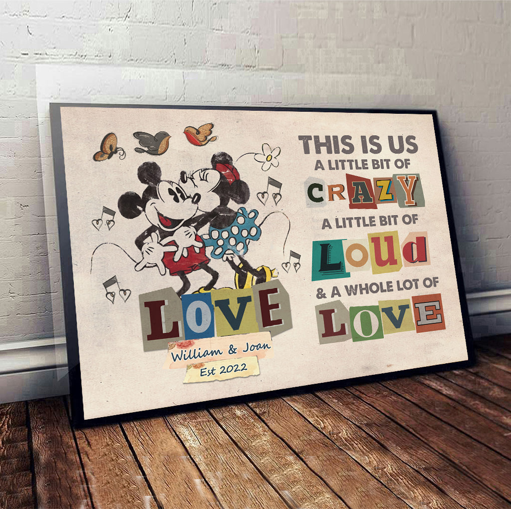This Is Us - Personalized Couple Mouse Canvas And Poster