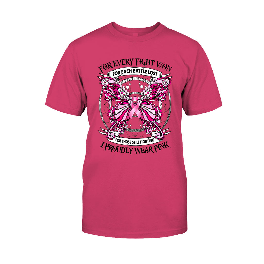 I Proudly Wear Pink - Breast Cancer Awareness T-shirt and Hoodie 102021