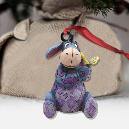 Heart On A String - Christmas Mouse Ornament (Printed On Both Sides)