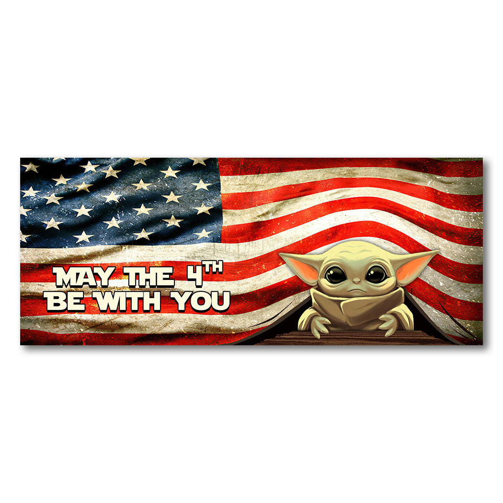 May The 4th Be With You - Independence Day The Force Truck Tailgate Decal