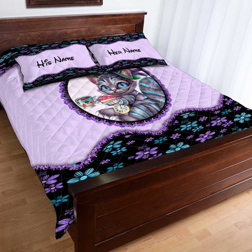 We're All Mad Here - Personalized Halloween Mouse Quilt Set