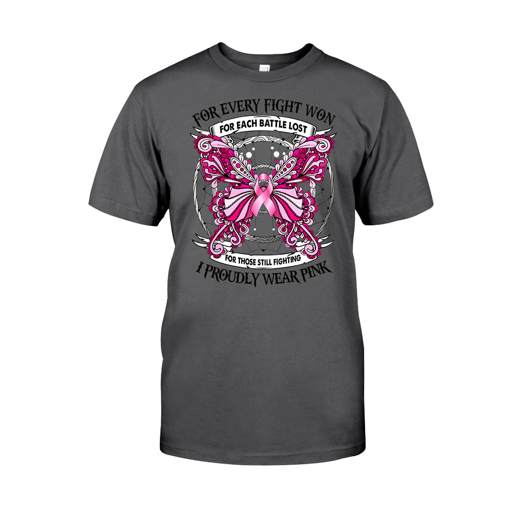 I Proudly Wear Pink - Breast Cancer Awareness T-shirt and Hoodie 102021