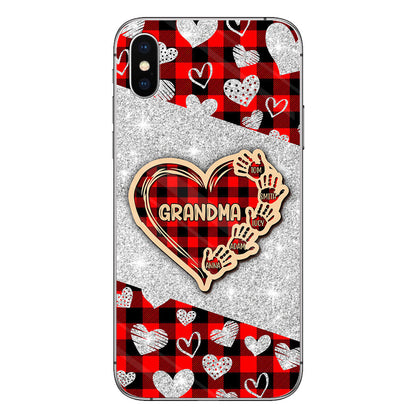 Valentine Heart Grandma - Personalized Grandma Phone Case