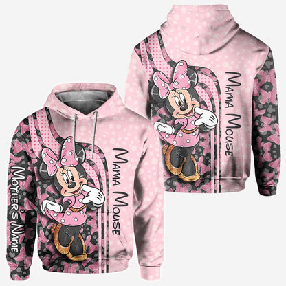 Mama & Mini Mouse Ears - Personalized All Over T-shirt and Hoodie