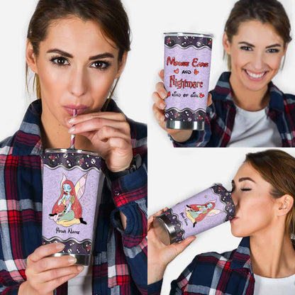 Mouse Ears And Nightmare - Personalized Tumbler
