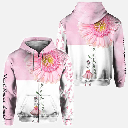 Never Give Up Breast Cancer Awareness All Over T-shirt and Hoodie