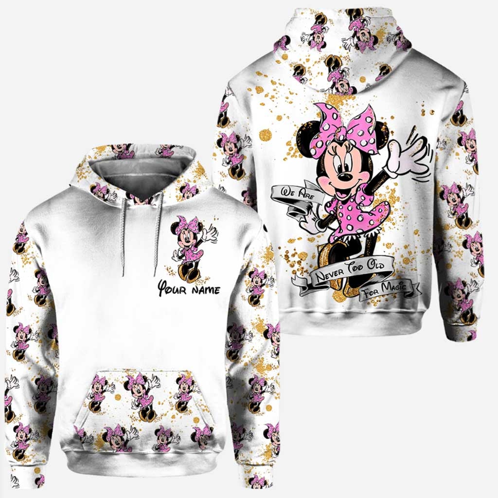 Never Too Old For Magic - Personalized Mouse Hoodie and Leggings
