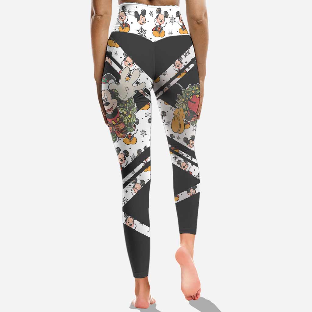 Merry Christmas - Personalized Christmas Mouse Hoodie and Leggings