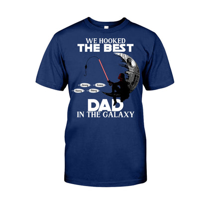 Hooked On Being Papa - Personalized Father's Day Fishing T-shirt and Hoodie