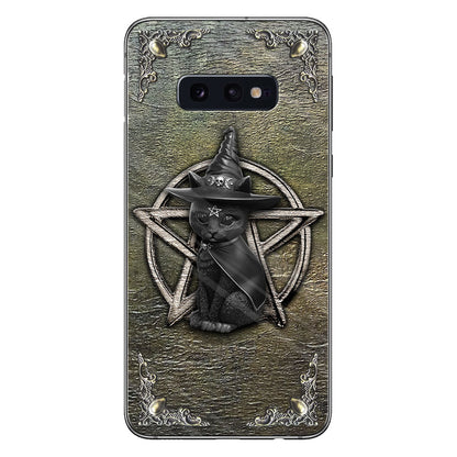 Mystical Witch - Personalized Halloween Black Cat Phone Case With 3D Pattern Print